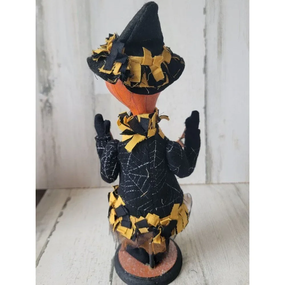 Sharon‎ Andrews folk art pumpkin harvest figure ESC trading 2002 Halloween
